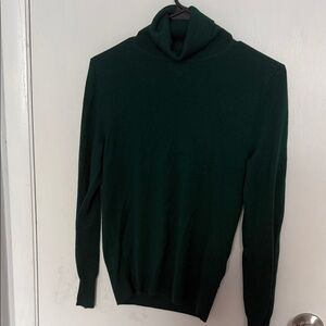 J. Crew Dark Green Turtleneck Sweater